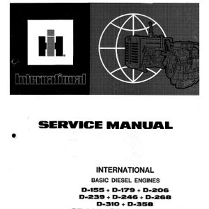 IH Neuss Diesel Engine D & DT Series Service Manual Download on PDF